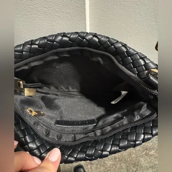 Melie Bianco Black Woven Clutch by Anthropologie - Picture 6 of 7